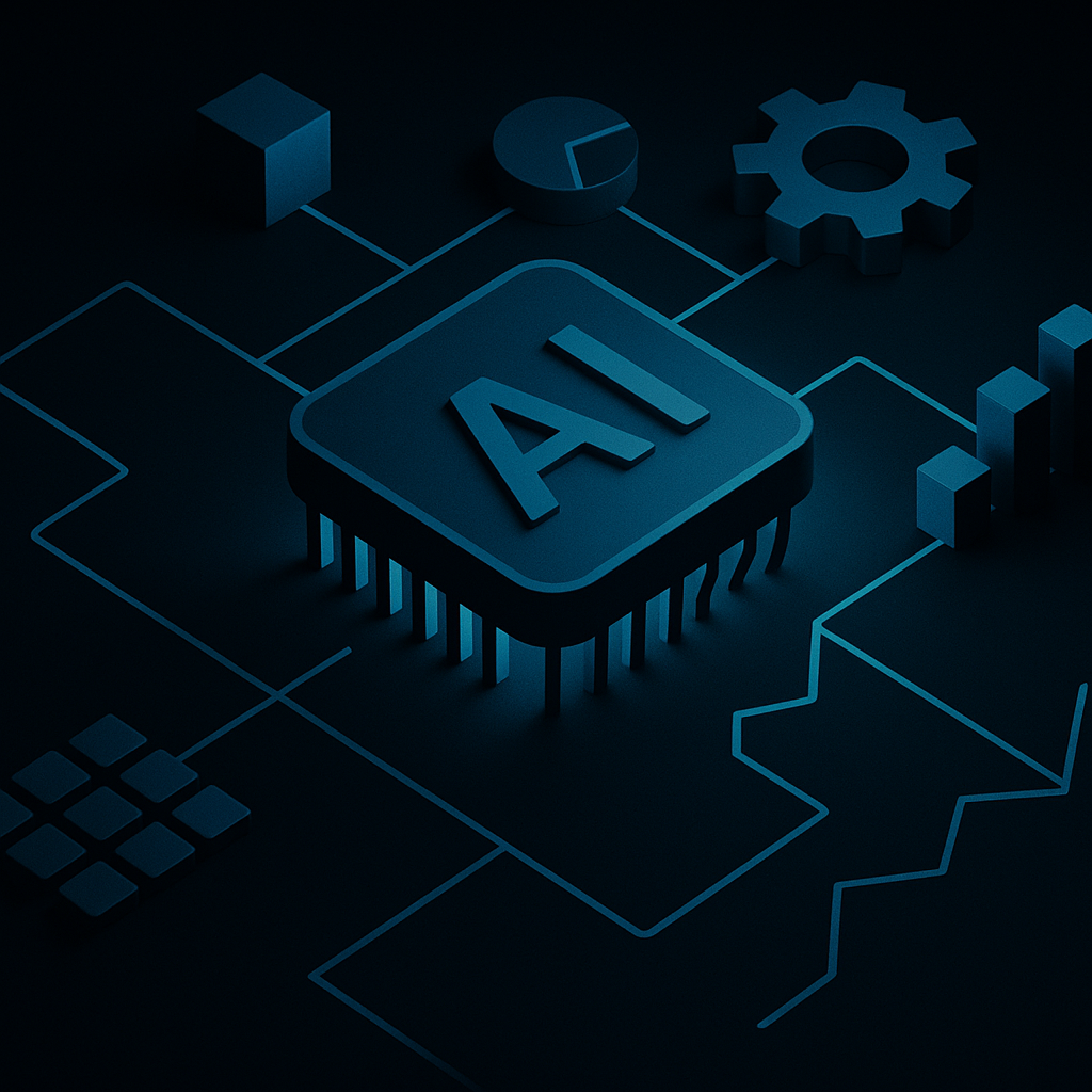 Abstract TPMxAI cover for "When AI Meets Chaos: A TPM's Guide to Taming the Tech Beast"