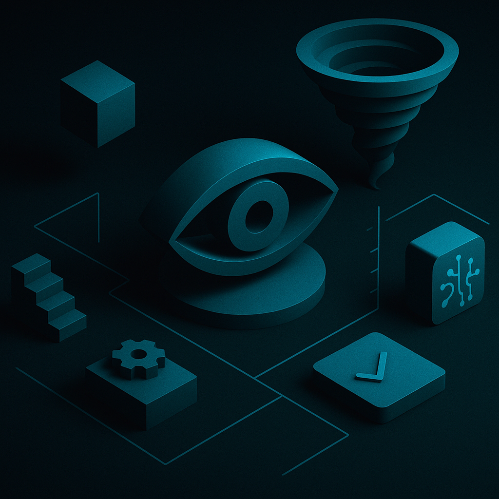 Abstract TPMxAI cover for "In the Eye of the Storm: Mastering TPM Processes Amidst Chaos and AI"