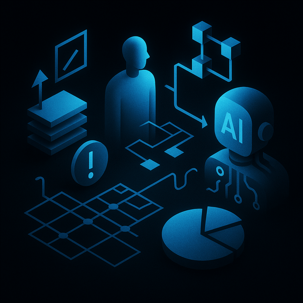 Abstract TPMxAI cover for "The Secret Life of a TPM: Juggling Chaos and AI's Promise"