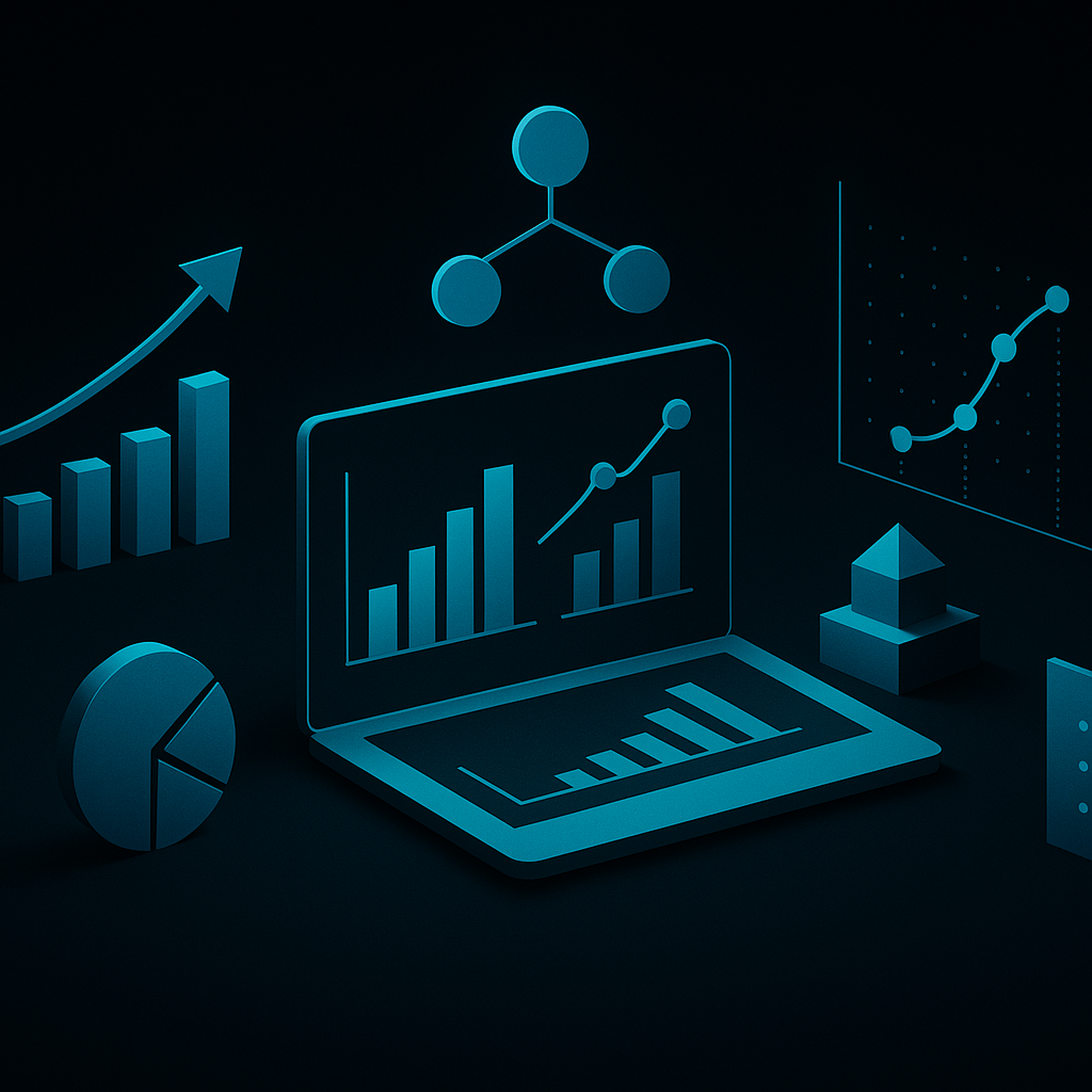 Abstract TPMxAI cover for "The Metrics That Matter: A TPM's Tale of Data Storytelling"