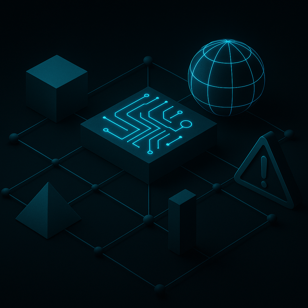 Abstract TPMxAI cover for "The Unseen Web: Navigating Risk in the Age of AI as a Technical Program Manager"