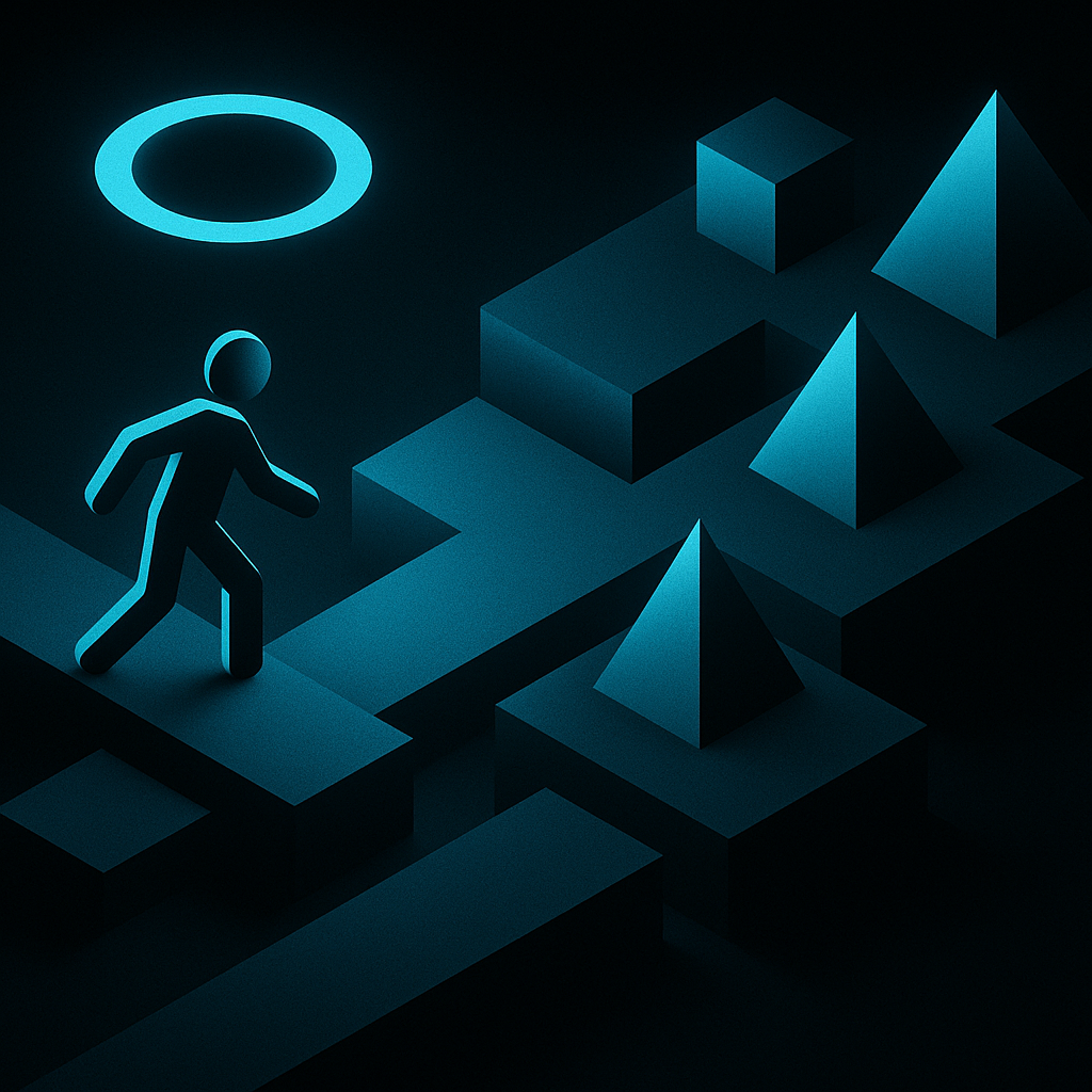 Abstract TPMxAI cover for "Dancing with Risks: A TPM's Journey through the Minefields of Project Management"