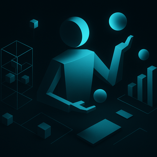 Abstract TPMxAI cover for "AI and the Art of Juggling Chaos: A TPM's Perspective"