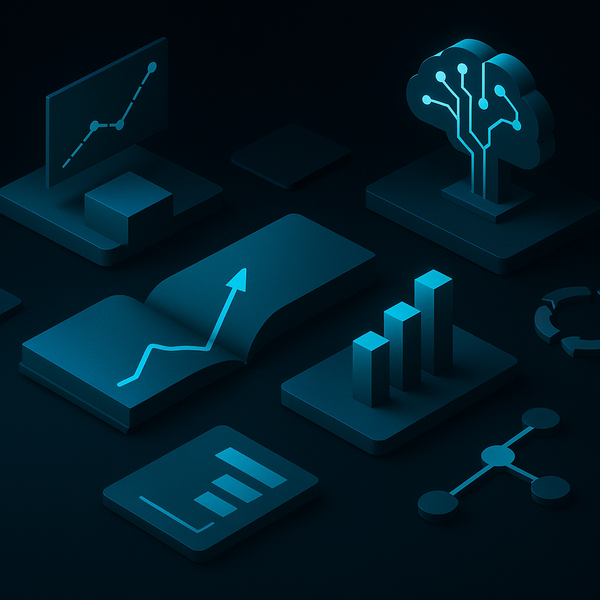 Abstract TPMxAI cover for "Metrics that Matter: The Art of Storytelling in TPM and AI"
