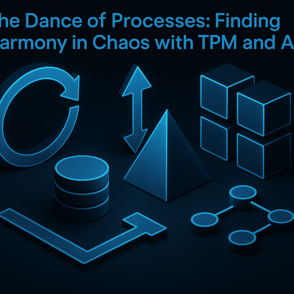 Abstract TPMxAI cover for "The Dance of Processes: Finding Harmony in Chaos with TPM and AI"