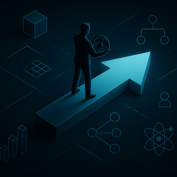 Abstract TPMxAI cover for "The Art of Steering AI: A TPM's Journey Through the Digital Frontier"
