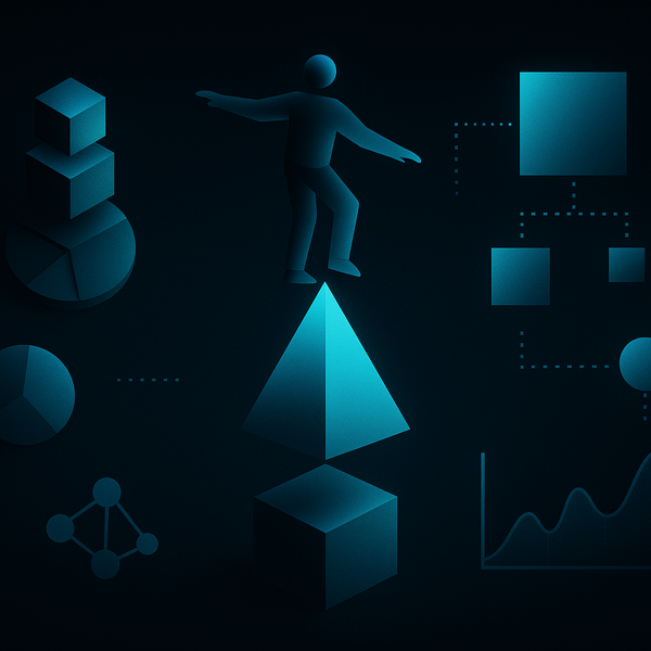Abstract TPMxAI cover for "The Balancing Act of Technical Program Management in the Age of AI"